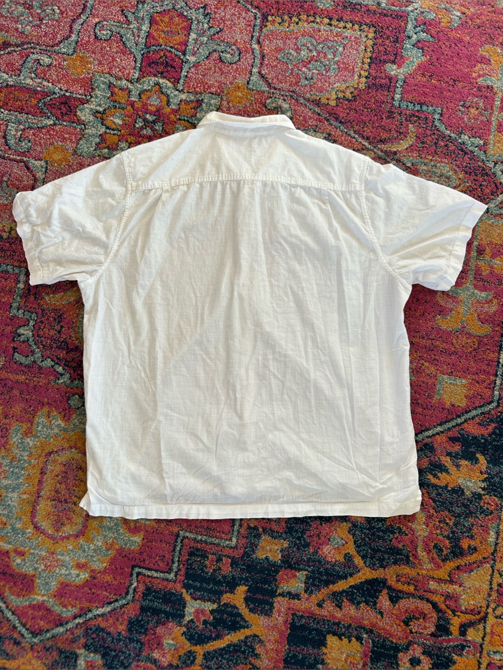Tommy Bahama | Men's White Short-Sleeve Cotton Button Up Collared Shirt Size XXL - Picture 12 of 16